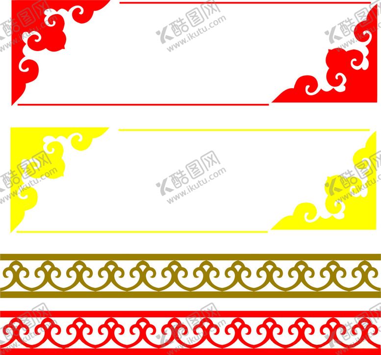 编号：38430801270643272433【酷图网】源文件下载-矢量图边框花纹
