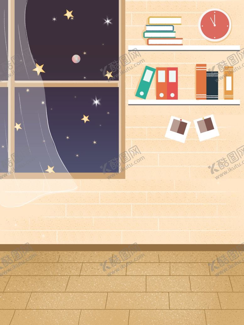 编号：16247710050553504537【酷图网】源文件下载-卡通室内书架