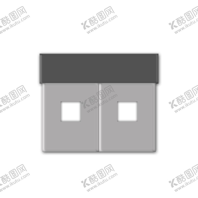 编号：49745507132251457018【酷图网】源文件下载-灰色哑光迷你超短U盘