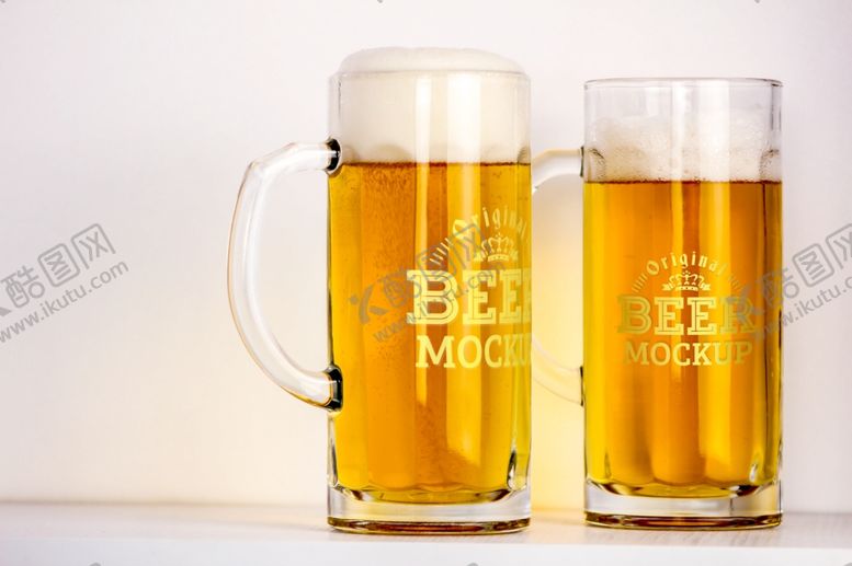 编号：73116110130226488663【酷图网】源文件下载-啤酒杯LOGO样机