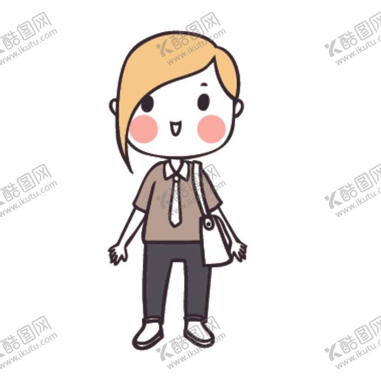 编号：95986410170203393603【酷图网】源文件下载-可爱人物形象插画