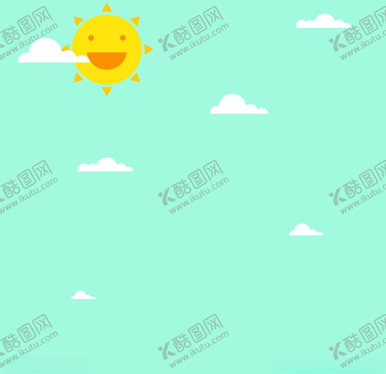 编号：60673207051528202375【酷图网】源文件下载-蓝色天空卡通插图