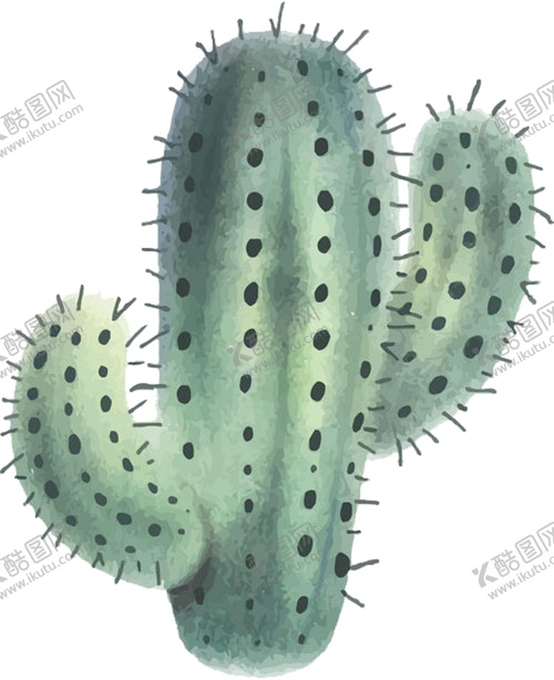 编号：58279709090712509422【酷图网】源文件下载-仙人掌手绘植物