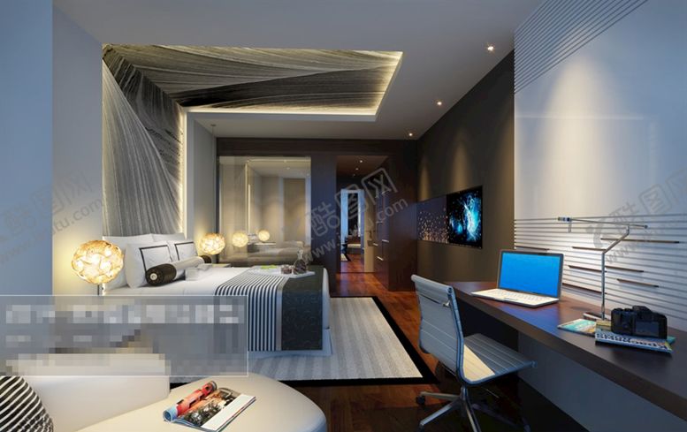 编号：89860910050053003986【酷图网】源文件下载-卧室效果图