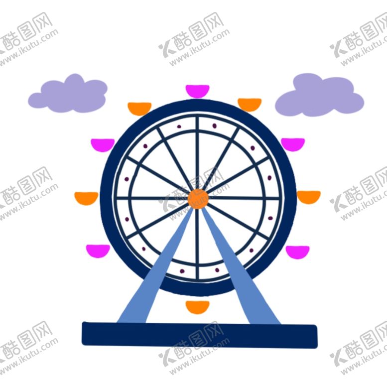 编号：51886306272006346908【酷图网】源文件下载-卡通摩天轮