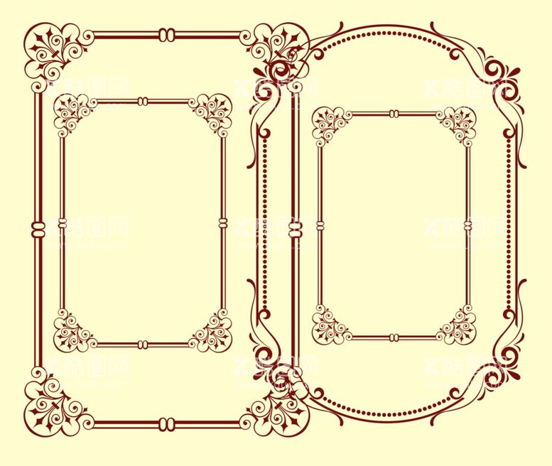 编号：15333111291952245847【酷图网】源文件下载-花纹边框