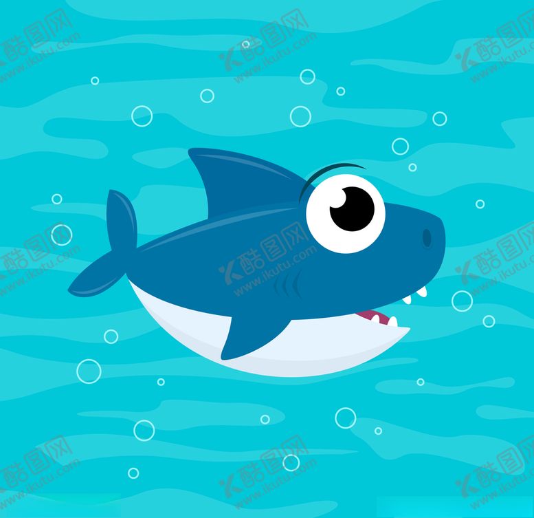 编号：36170510022242415561【酷图网】源文件下载-手绘矢量鲨鱼