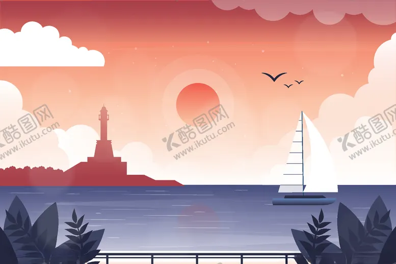 编号：90393806291434331565【酷图网】源文件下载-风景插画