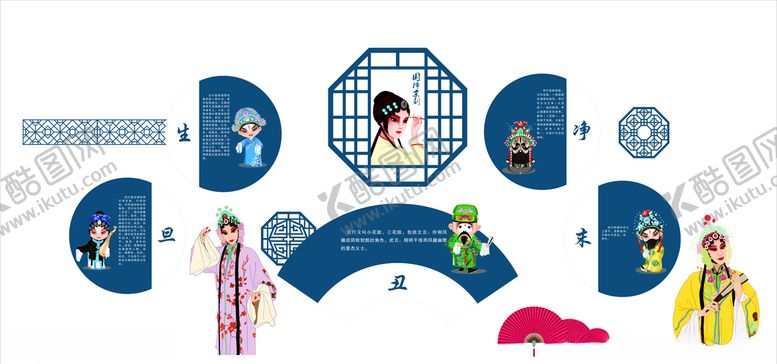 编号：20213307040635161409【酷图网】源文件下载-生旦净末丑