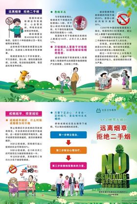 拒绝二手烟折页