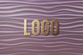 LOGO样机模型质感商标