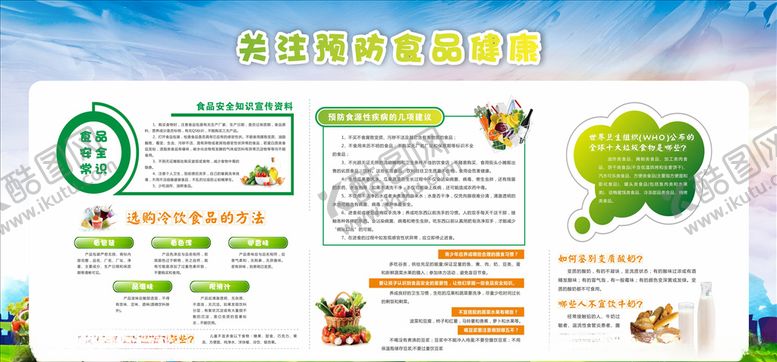 编号：98167805040340346358【酷图网】源文件下载-食品安全展板