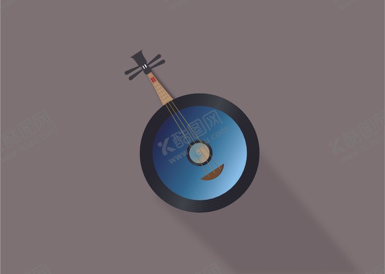 编号：58192210022054094553【酷图网】源文件下载-中国风乐器扁平风插画