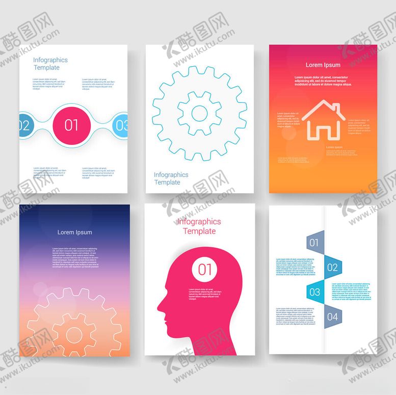 编号：23642203312016186449【酷图网】源文件下载-多样创意宣传册设计模板