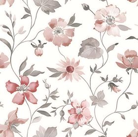 粉色花卉图案壁纸