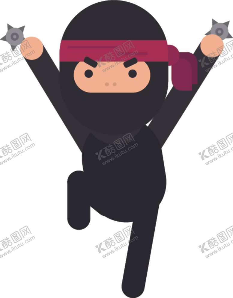 编号：41611704130009215164【酷图网】源文件下载-卡通忍者