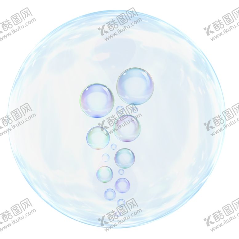 编号：26209910032053398180【酷图网】源文件下载-七彩泡泡