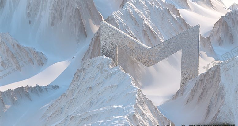 编号：78067205092257539968【酷图网】源文件下载-雪山模型冬天大雪概念