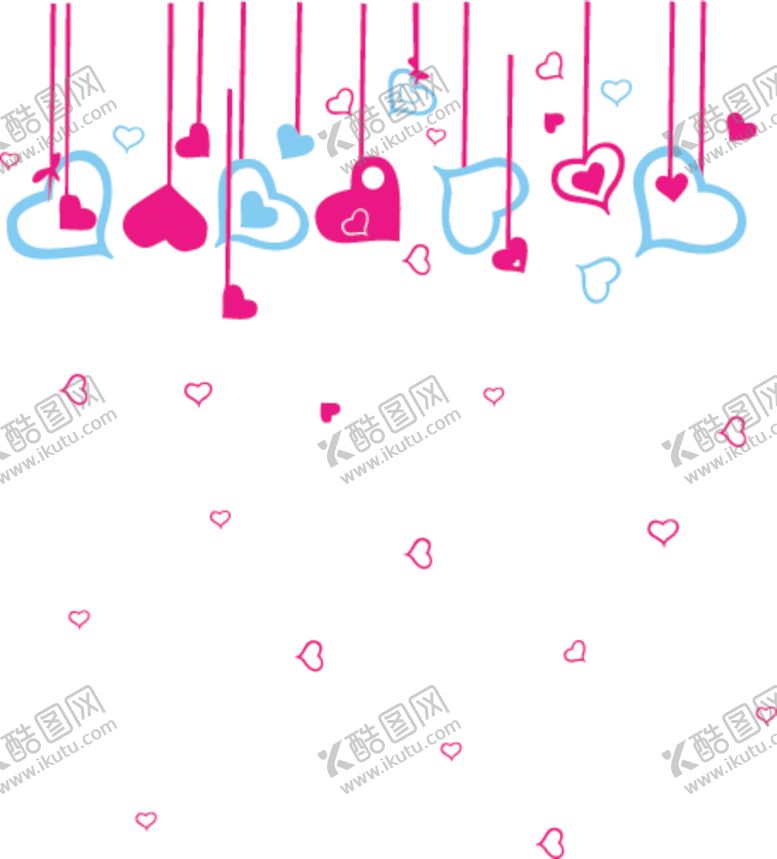 编号：61368007040227116846【酷图网】源文件下载-爱心雨背景图案EPS矢量图