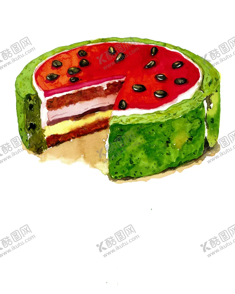 编号：23397705142138431966【酷图网】源文件下载-手绘蛋糕