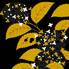 背景花纹手绘四方连续