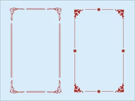 边框矢量矢量雕花窗格