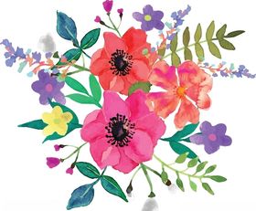鲜花花纹植物花纹