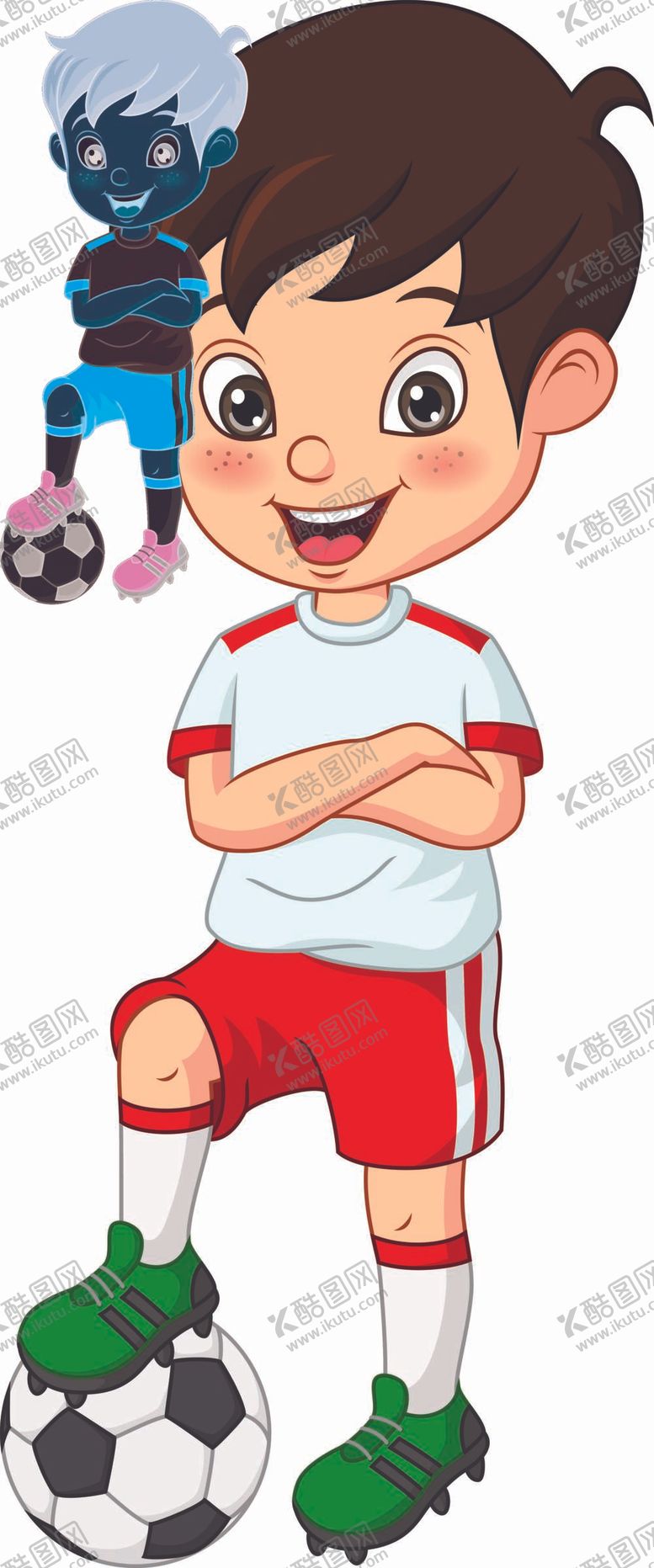 编号：96071209152336174815【酷图网】源文件下载-运动卡通人物  
