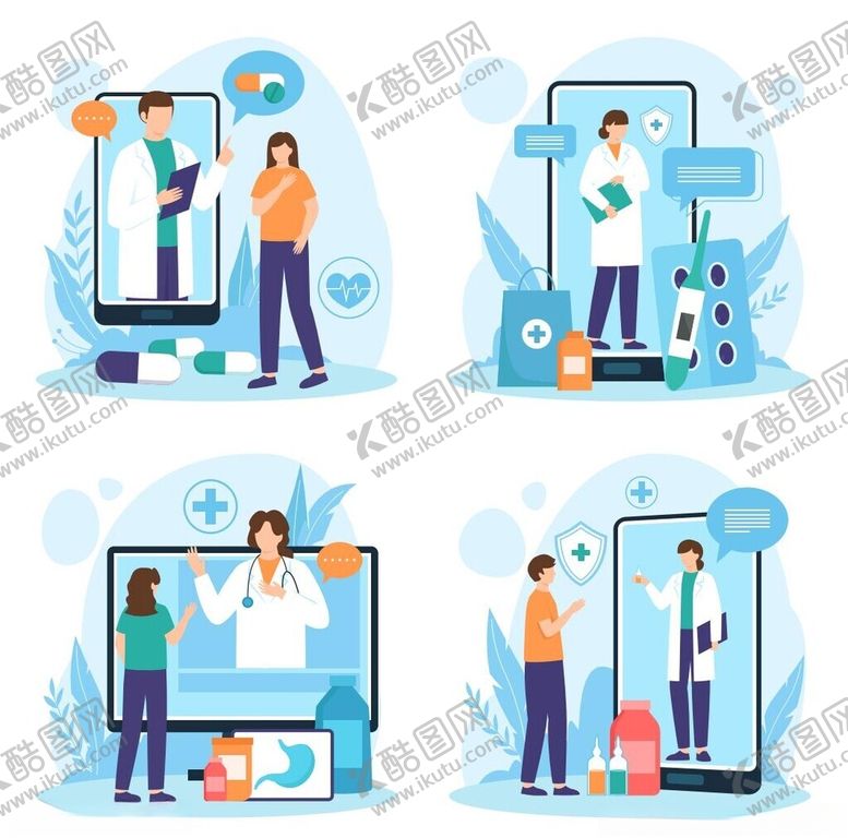 编号：13783805120318351943【酷图网】源文件下载-在线医疗插画