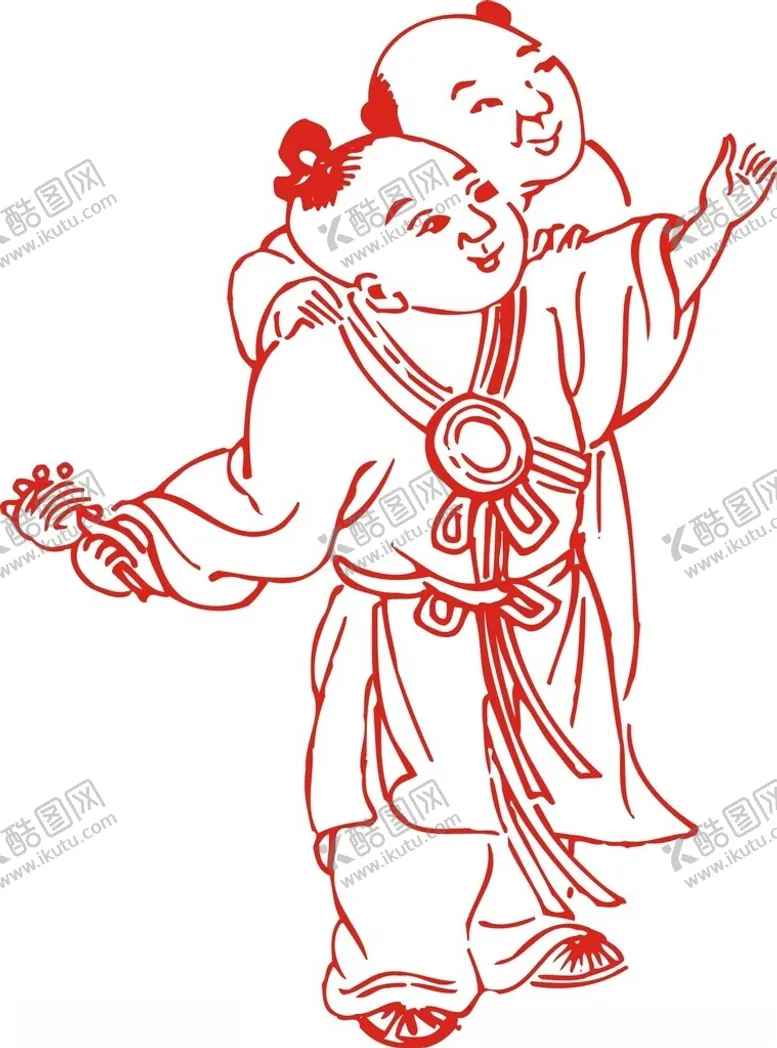 编号：87669902201418488287【酷图网】源文件下载-古代人物剪纸