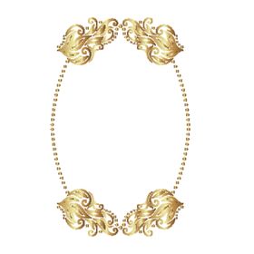 欧式金色花纹图案