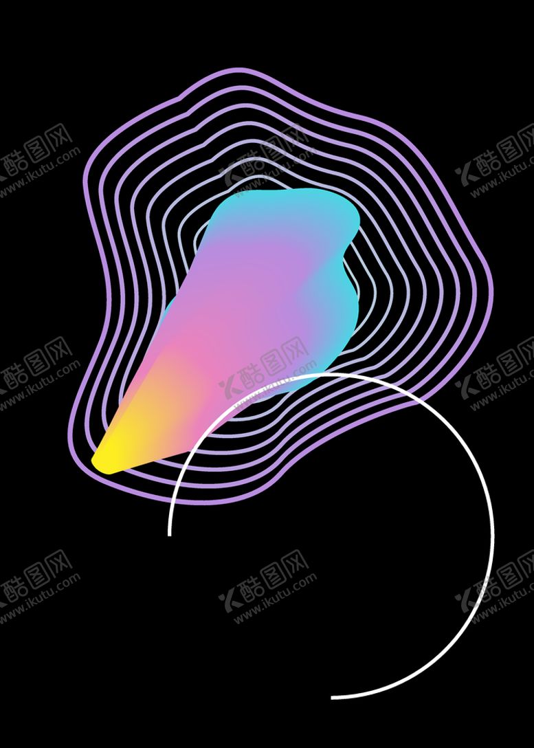 编号：89596909121551262022【酷图网】源文件下载-炫彩液体海报