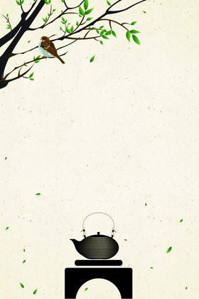 古风背景国画山水画展板展板山水画素材
