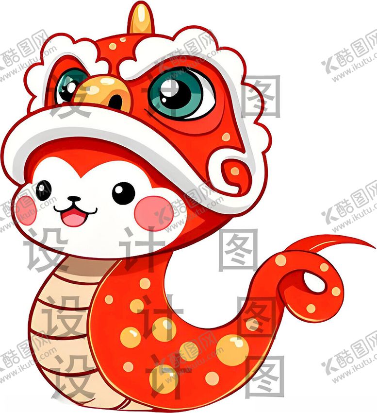 编号：27194702240505072907【酷图网】源文件下载-新年卡通蛇