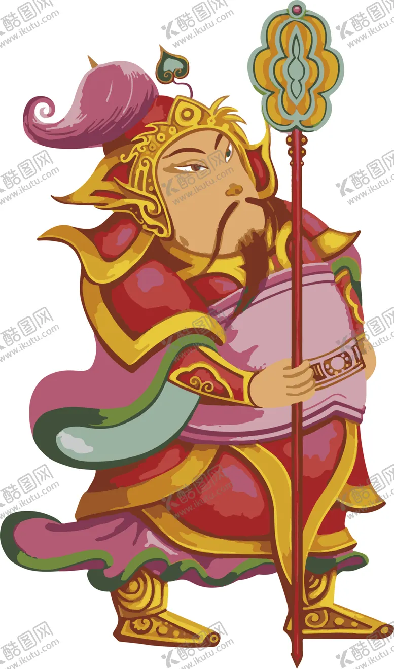 编号：80578501170801373441【酷图网】源文件下载-门神 财神 