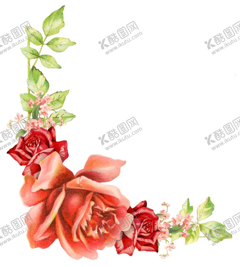 编号：95451109280720234118【酷图网】源文件下载-复古鲜花主题装饰图案