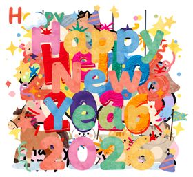 2026新年欢乐装饰图案