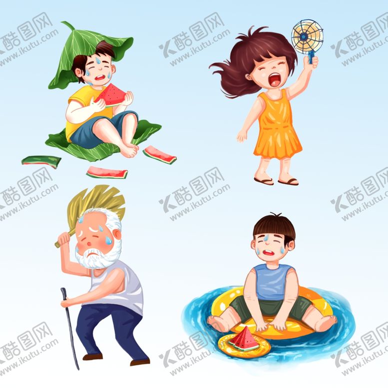 编号：70650512100737159010【酷图网】源文件下载-高温下的人们