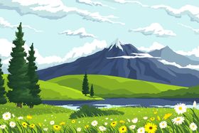矢量春天背景