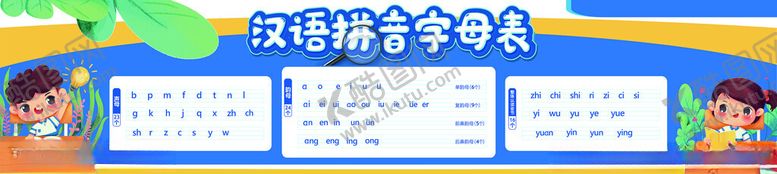 编号：90514912192358112763【酷图网】源文件下载-汉语拼音字母表