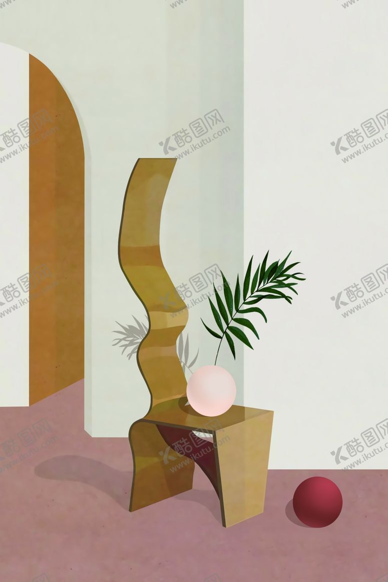 编号：67599110142229027262【酷图网】源文件下载-北欧风简约抽象艺术装饰画