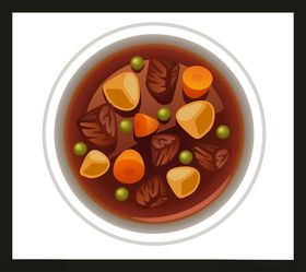 手绘美食佳肴素材中餐