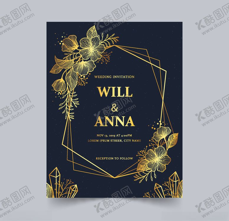 编号：95976910051128158871【酷图网】源文件下载-婚礼邀请函