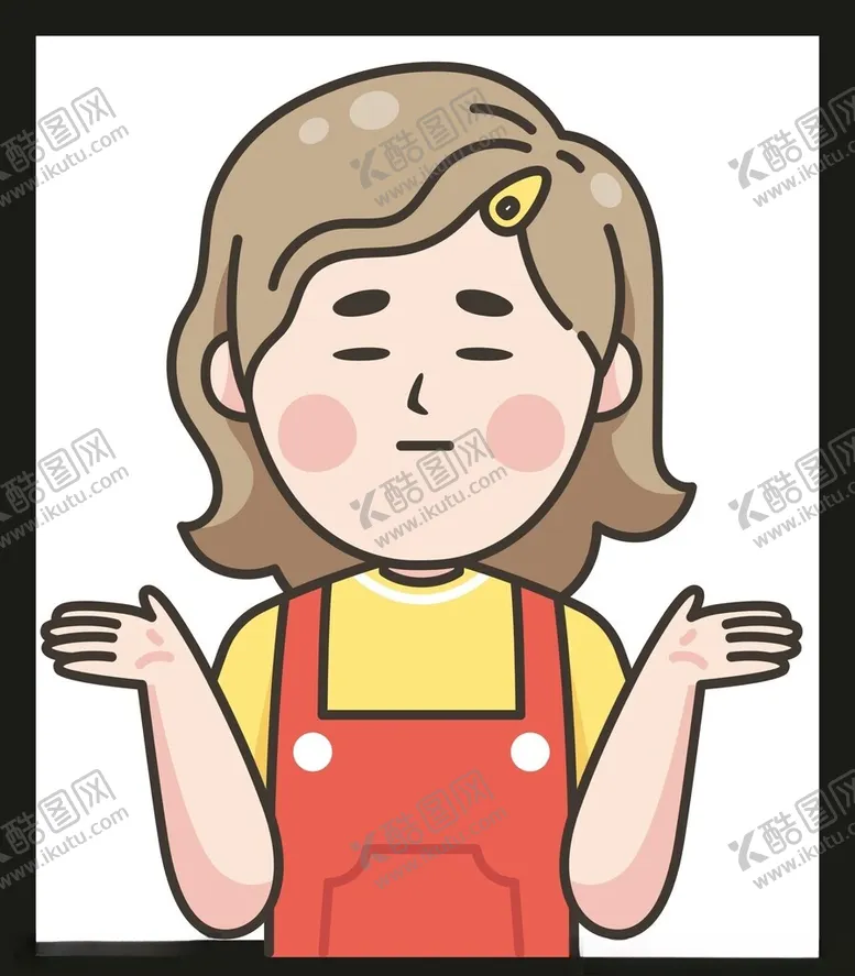 编号：49436101302108432541【酷图网】源文件下载-手绘卡通女孩