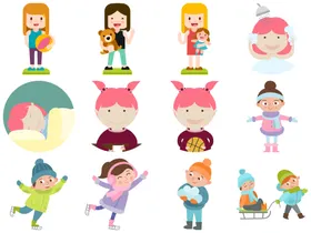 卡通儿童小学生小孩子绘本男孩