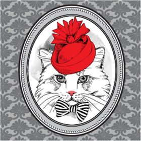 卡通猫小彩绘宠物小速写