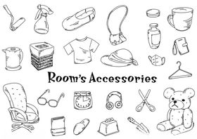 房间配饰简笔画集合