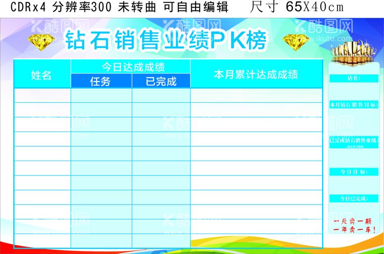 编号：73369001132104264966【酷图网】源文件下载-珠宝销售业绩冠军PK榜单贴画