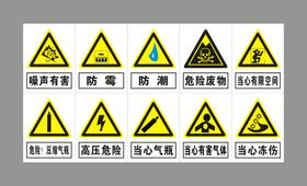 安全标识噪声有害危险废物