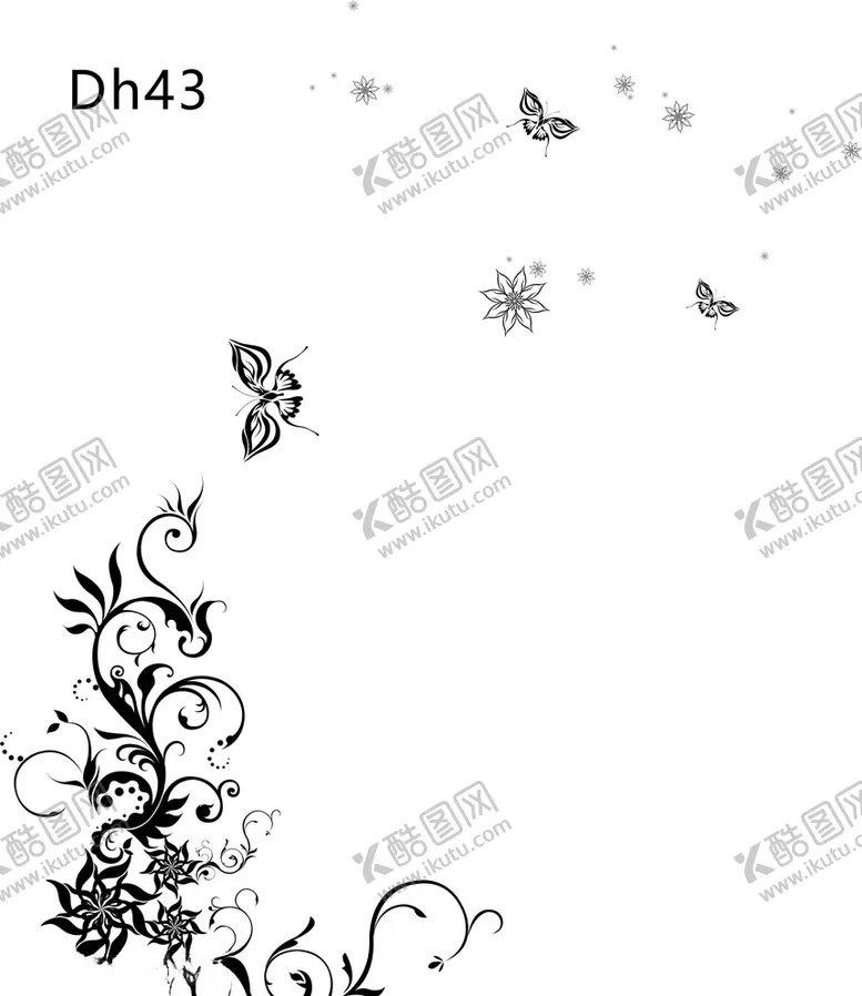 编号：48666307061934206271【酷图网】源文件下载-单花矢量图案